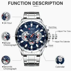 Curren MT03 - Plata (8363)