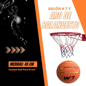 Aro Para Baloncesto y Balón #7