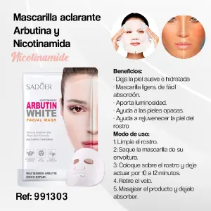 Mascarilla Aclarante Niacinamida x6: ¡Ilumina tu Piel! - 991303-MASCARILLA ACLARANTE NIACINAMI x6