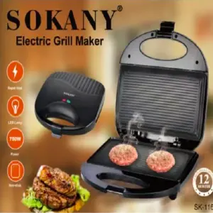 Sandwichera Eléctrica De Parrilla
