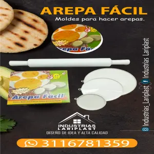 Arepa Facil + Rodillo: ¡La Combinación Perfecta para Arepas Deliciosas! - Arepa Facil + rodillo