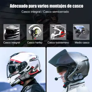 Intercomunicador Motocicleta Para Casco