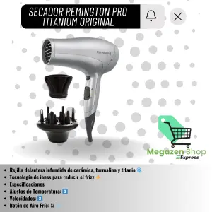 SECADOR REMINGTON PRO TITANIUM
