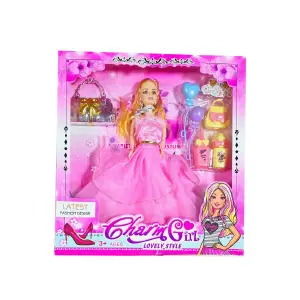Muñeca Vestidos Bolso Plateado Globo Jug