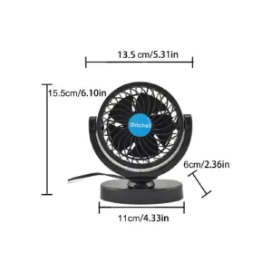 MINI VENTILADOR 12V PARA CARRO