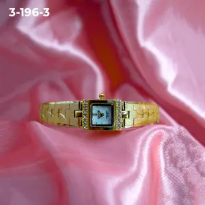 3-196 RELOJ TABLERO DORADO LUGANOS GRAFI