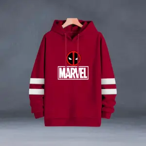 Buso Buzo Hoodie DeadPool Rojo vinotinto