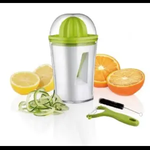 exprimidor y cortador de verduras 4 en 1
