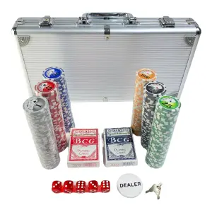 Set de póker en maleta de lujo x 300 fic