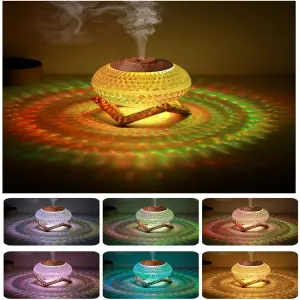 Difusor de Aromas Cristal Redondo Luces