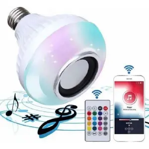 Bombillo parlante bluetooth multicolor