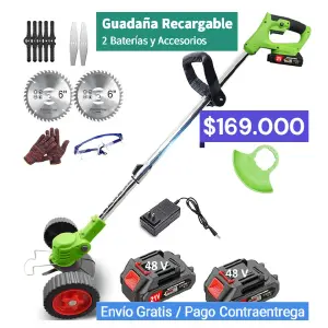 GUADAÑA RECARGABLE DOBLE BATERIA