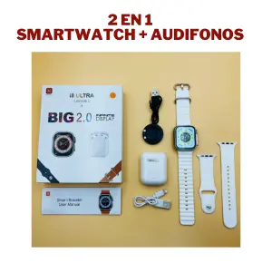 i8 Ultra Smart Watch TWS 2 En 1
