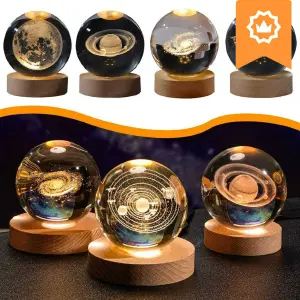 Esfera De Cristal Luz Led