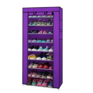 Zapatero 10 Niveles Portátil De Tela Par
