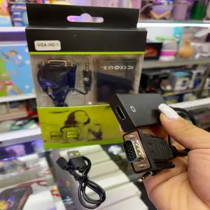 Cable Convertidor VGA a HDMI Con Salida