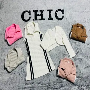 Conjunto Vestido Rayas