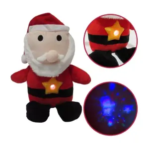 Peluche Muñeco Proyector De Luces Santa