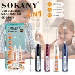 Batidor Recargable 2 En 1 Sokany Milk