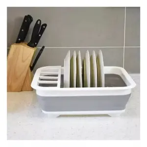 Escurridor De Platos Plegable Organizado