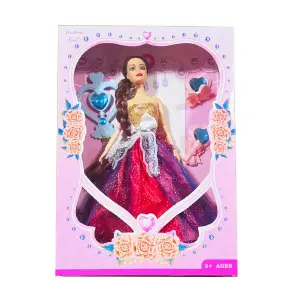 Muñeca Vestido Reina Princesa Varita Mag