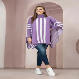 RUANA TEJIDA EN HILO DAMA 5316