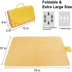 Mantel Manta Para Picnic Plegable Grande