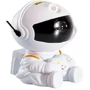 astronauta proyector de galaxia