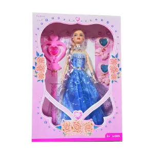Muñeca Vestido Reina Princesa Varita Mag