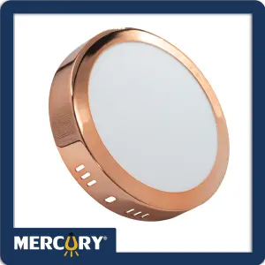 PANEL LED COPPER SOBREPONER 12W/6" 6500