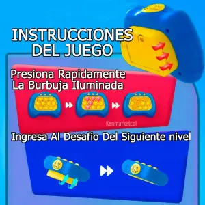 Juego De Memoria Luz Y Sonido Popit Push