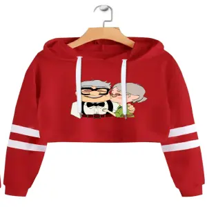Buzo Buso,hoodies Dama abuelos up rojo