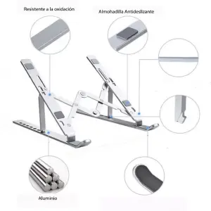 Base Para Pc Laptop Soporte Aluminio