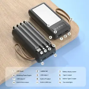 Power Bank con Linterna 50.000Mah C162