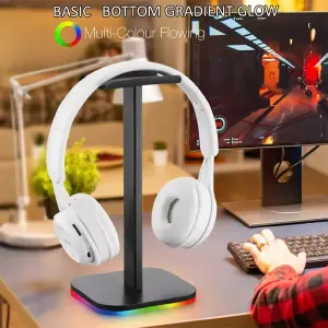 Soporte De Diadema Gamer Con Lubes Rgb