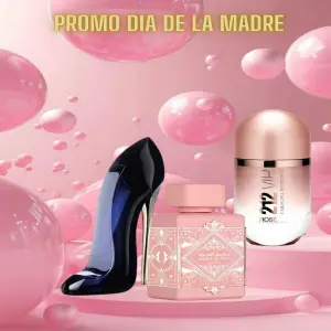 Good girl + noble blush+212 rose+perfum
