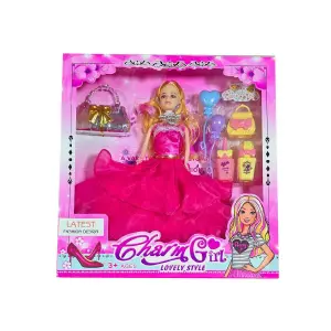 Muñeca Vestidos Bolso Plateado Globo Jug