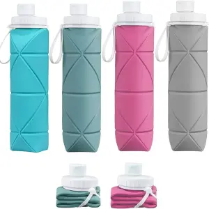 Botella de silicona plegable de 600ML