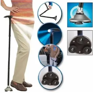 BASTON PLEGABLE CON LINTERNA