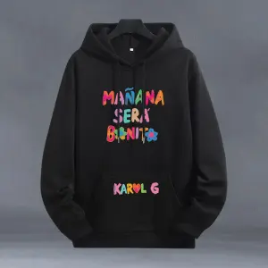 Buzo, Buso Hoodie Karol g Negro