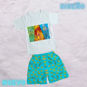 pijama niño pokemon three