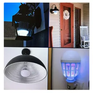 Bombillo mata zancudos luz led