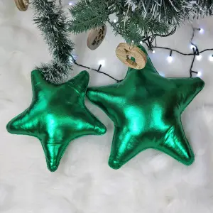 Cojin Navideño Estrella x2 Verde
