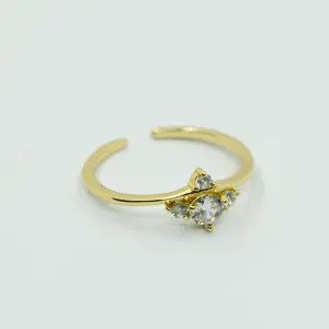 ANILLO DORADO CRISTALES