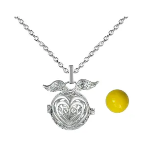 Collar Llamador De Angel Corazon Corazon