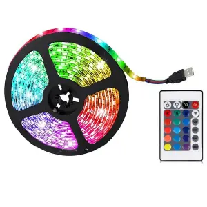 cinta luz led multicolor bluetooth usb