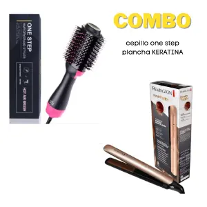 plancha keratina+ Cepillo one step