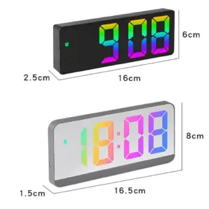 RELOJ DESPERTADOR DIGITAL ESPEJO