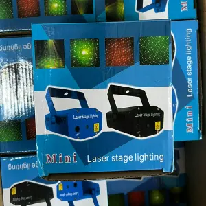 Mini proyector luz laser metálico