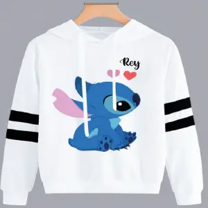 Buso Buzo, Hoodie Stich Lineas Blanco